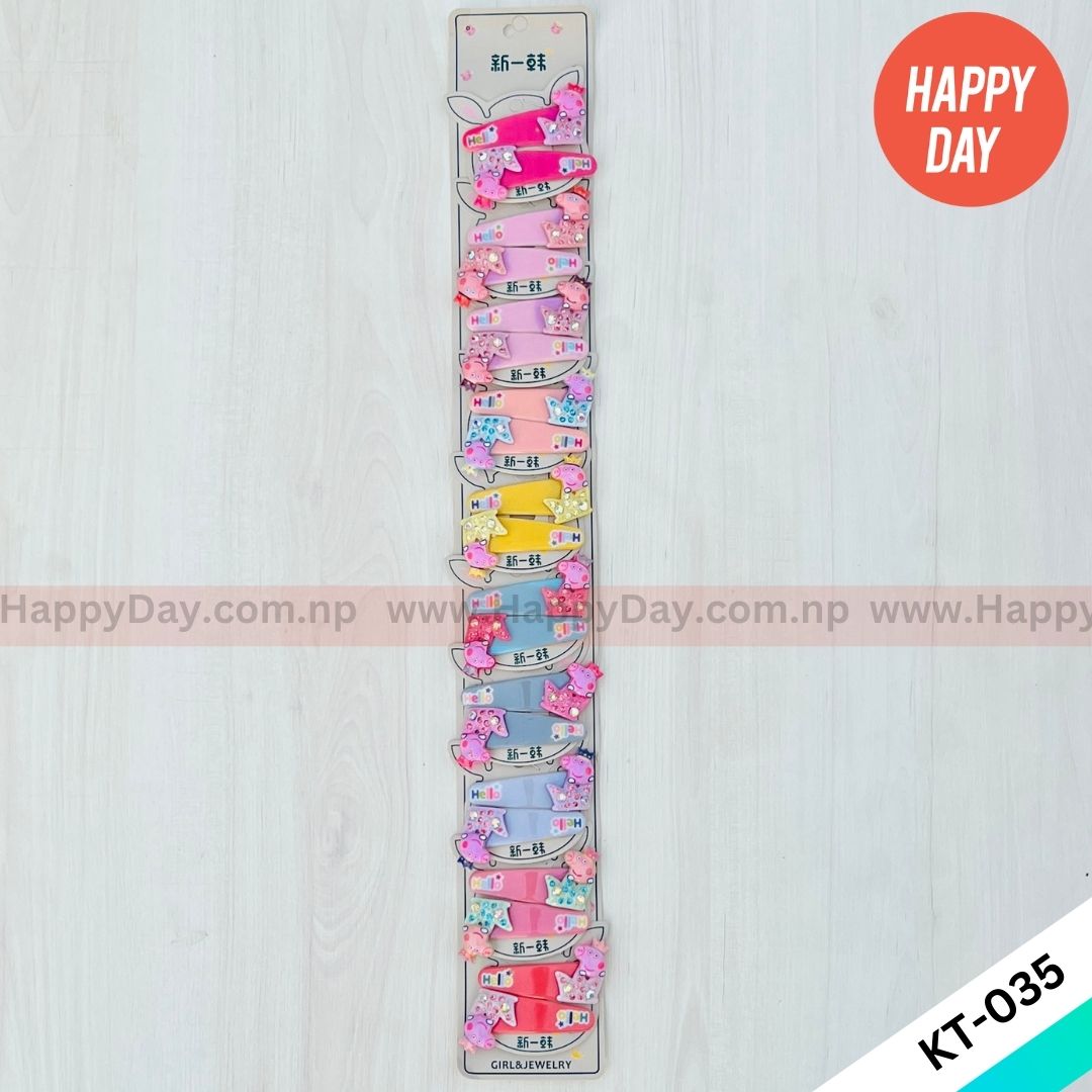 10 Peppa Pig Clip In 1 Kt 035 Happy Day Np