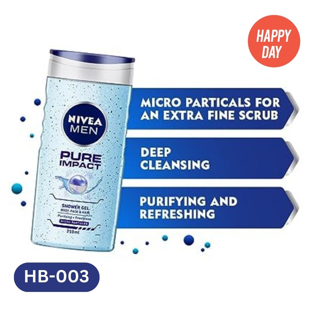 Nivea Men Pure Impact Shower Gel HB003 Happy Day